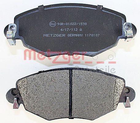 METZGER 1170107 Bremsbelagsatz, Scheibenbremse